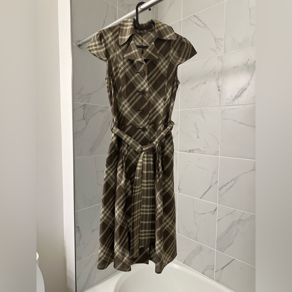 Burberry London Vintage Midi Shirt Dress